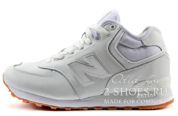 New Balance 574 Mid Winter Leather White